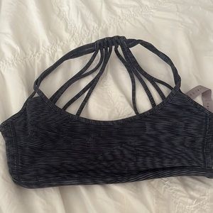 Blue lululemon sports bra